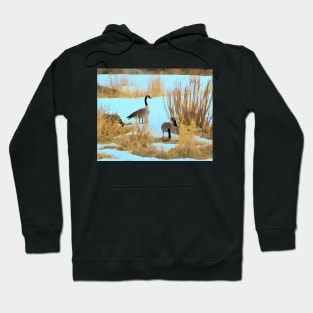 Canada Geese illustration Hoodie